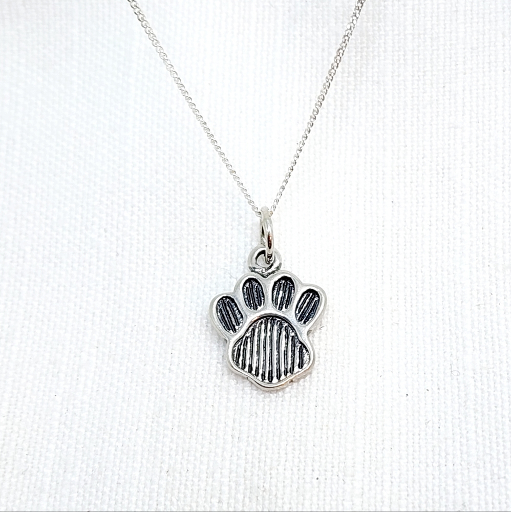 Paw print necklace
